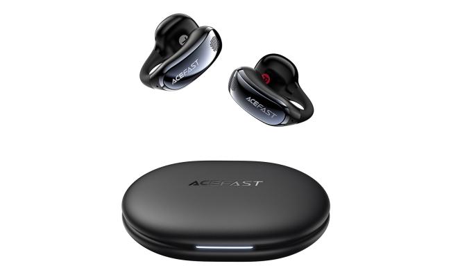ACEFAST ACECLIP Pro Open Ear Wireless Earphones Dual Mic Noise Reduction Bluetooth-compatible Earbuds - Black